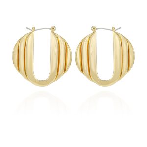 Stacked Link Hoop Earrings