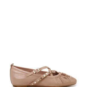 Solah Studded Strap Ballet Flat