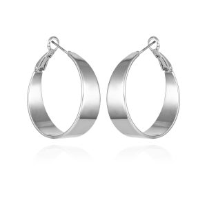 Band Thick Hoop Earrings